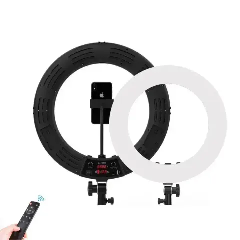 LED Ring option Black simple without lamp stand