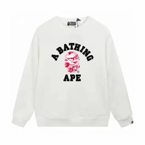 Bape Crewneck option W169 white pink