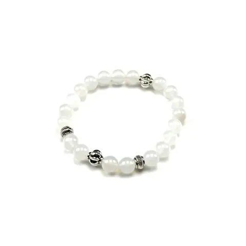 Chrome Hearts Beat Bracelet option White agate