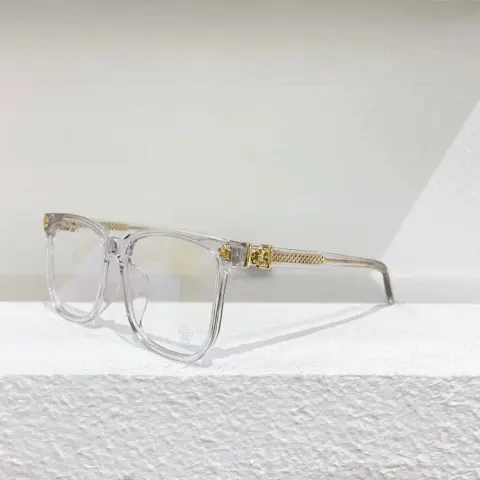 Chrome Hearts Sunglasses option translucent white gold