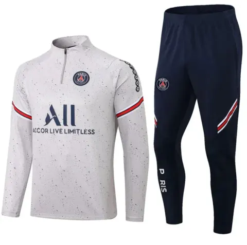 Football Set Tracksuit option 2223 Paris Grey Spotted