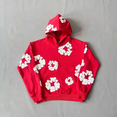Denim Tears Hoodie ( All Colorways ) option XH01 Red/Sweat/High version