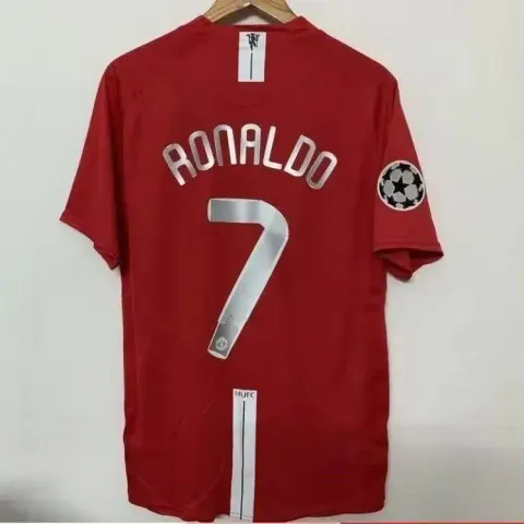 Manchester United Retro Jersey 07-08 option 0708 Manchester United home Champions League No. 7 Ronaldo