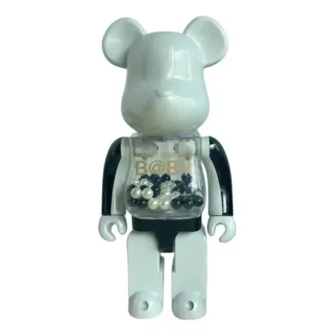 Unique Medium BearBrick option black and white qianqiu
