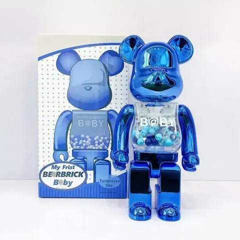 Bearbrick 400% option Qianqiu electroplating blue