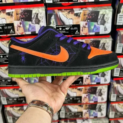 Chunky Dunky Shoes option Night Of Mischief Black Orange Halloween