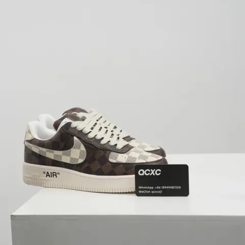 LV Air Force 1 option Brown Checkerboard