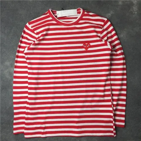 CDG Play SS24 Hoodie option red