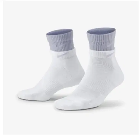 Nike Socks option [Middle Cylinder] White-Purple