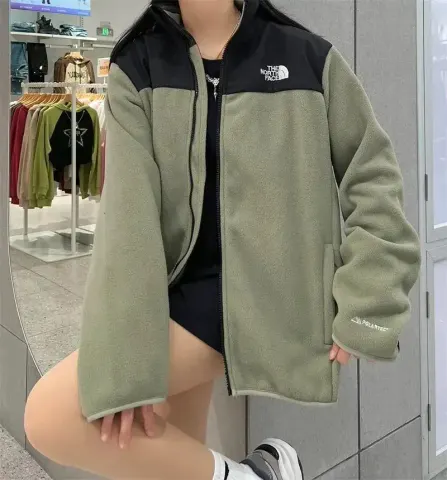 TNF Fleece Hoodie option green