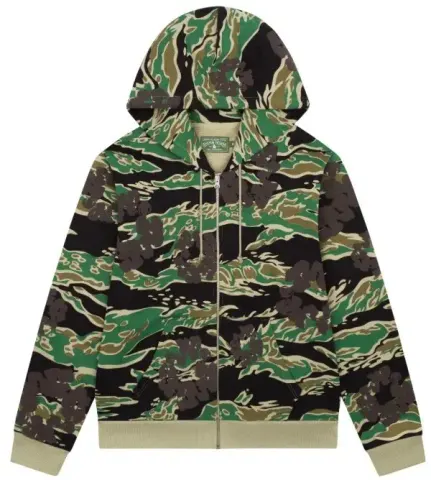 Denim Tears New Zip Hoodie option 6026 Green