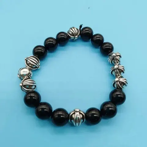 Chrome Hearts Thick Bracelet With Cross option S34