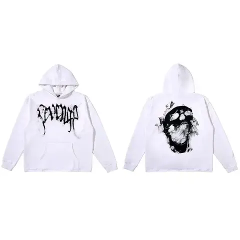 Revenge Hoodie option White smoke
