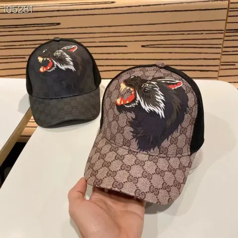 Gucci Caps option Tiger Head Khakis