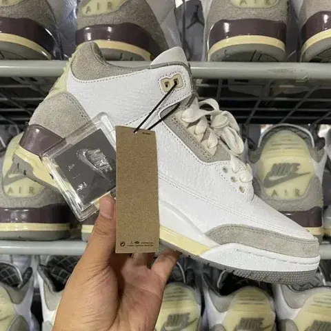Jordan 3 Fragment Shoes option Aj3 meter white gray joint name