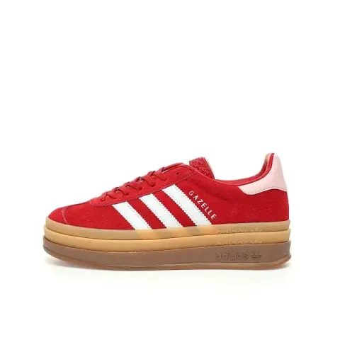 Adidas Originals Gazelle Bold option Red and White ID6997