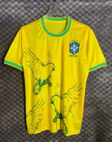 Brazil Special Jersey option brazilian god bird yellow