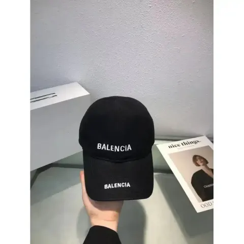 Balenciaga Cap option double embroidery black