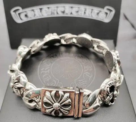 Chrome Hearts Thick Bracelet With Cross option S6