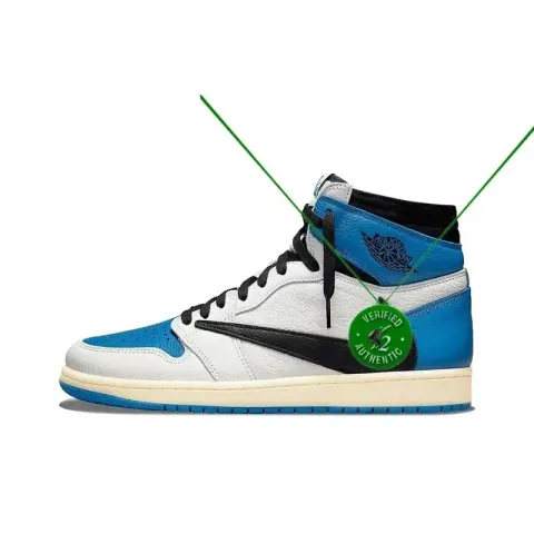 Off-White AJ1 University Blue option barb sapphire blue