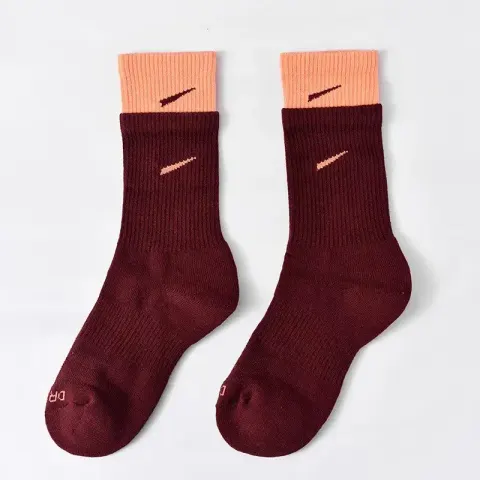 Nike Socks option [High cylinder] wine red-orange