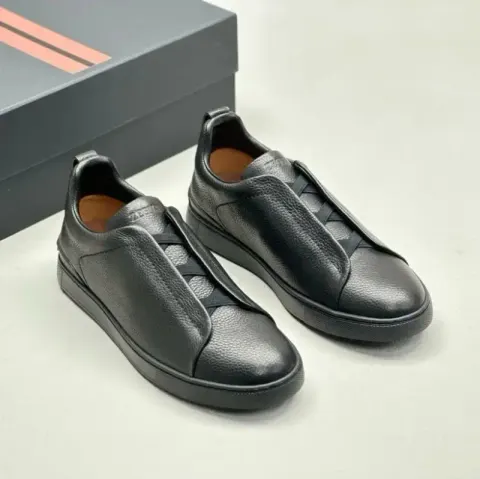 Zegna Triple Stitch Shoes option Black Knight