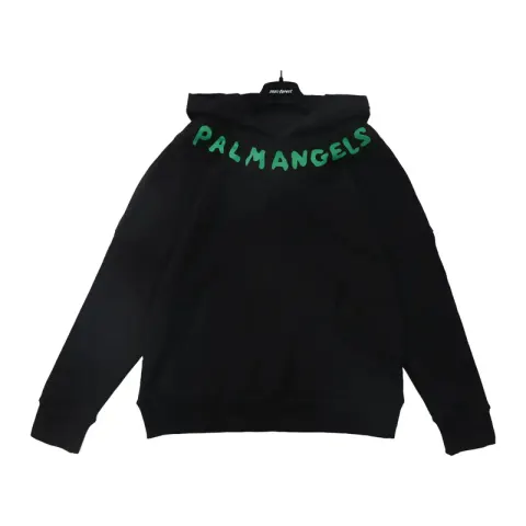 Palm Angels Hoodie option neckline letter black green correct vers