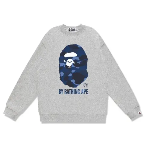 Bape Crewneck option W081 gray blue