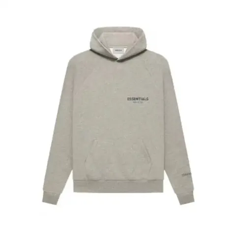 Essentials Hoodie option Style three deep flower gray