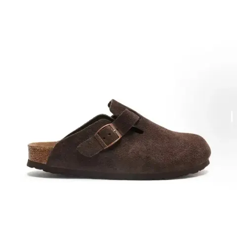 Classic Birkenstocks Shoes option suede dark brown