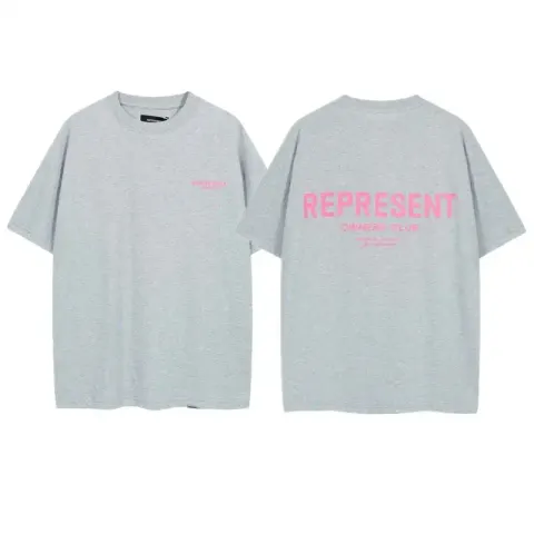 HOUSE OF ERRORS T-shirt option R447# Flower Grey Powder Label
