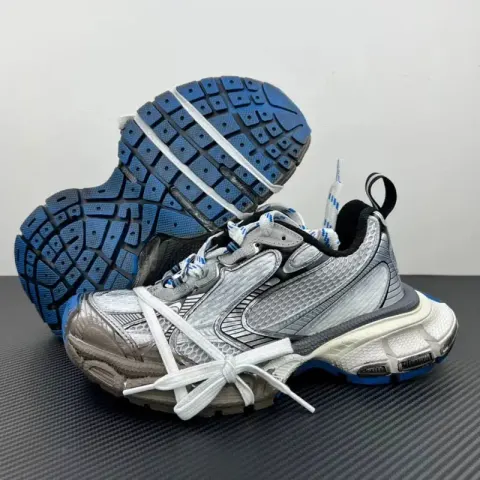 Balenciaga 3XL Shoes option 3XL Silver Blue Mud Dyeing