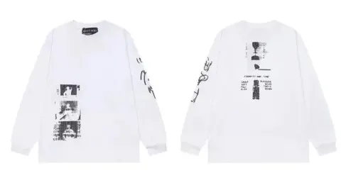 ERD Hoodies option ER017 white long sleeve T-shirt