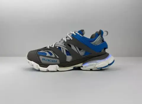 Balenciaga Track LED Shoes option 103-12 Gray Blue Light 35-46