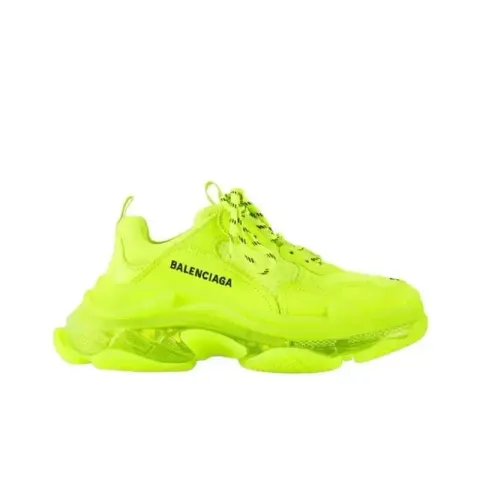 Balenciaga 3S White Shoes option Apple green