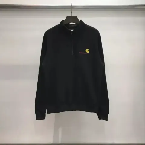 Carhartt WIP Half Zip Hoodie option black