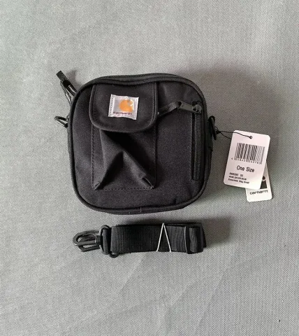 Carhartt Square Shoulder Bag option Pull bone square bag black