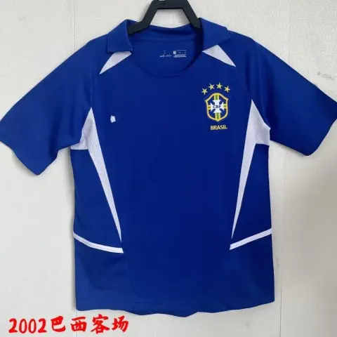 Brazil 1998 Jersey option 2002 Brazil away game