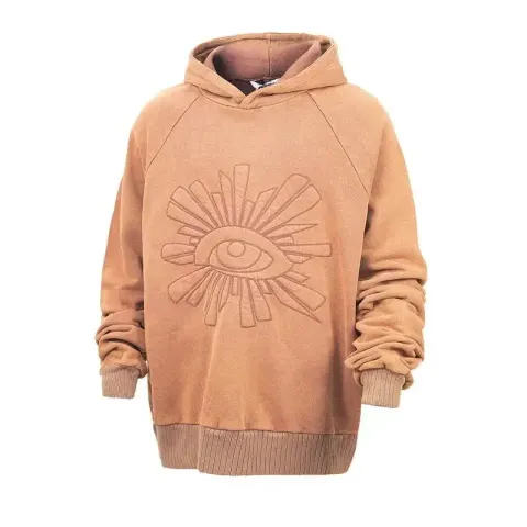 House Of Errors Hoodie option Washed wine red