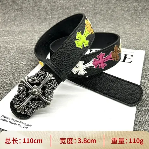 Chrome Hearts Belt option [button pattern 110cm] color cross belt