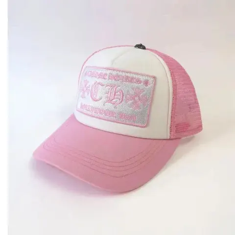 Chrome Hearts Caps option CH curved eaves pink