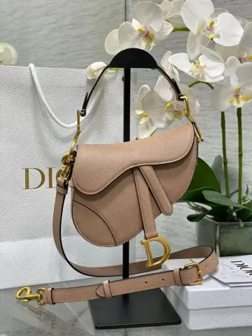 Dior Saddle Bag option Milk apricot 17 × 5 × 15cm