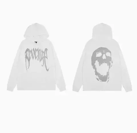 Revenge Hoodie option 3M reflective white