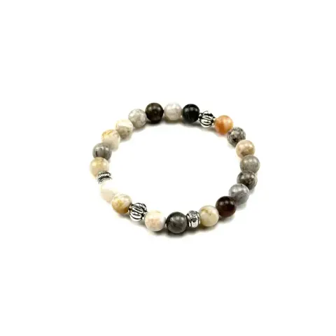 Chrome Hearts Beat Bracelet option Bamboo leaf agate