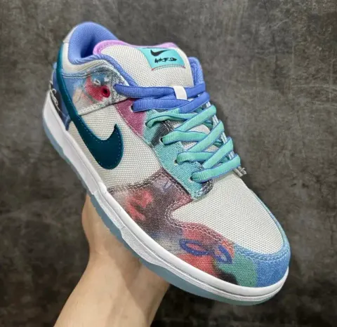 White Lobsters Shoes option White Blue