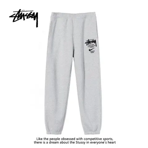 Stussy T-shirt option (gray joint trousers)
