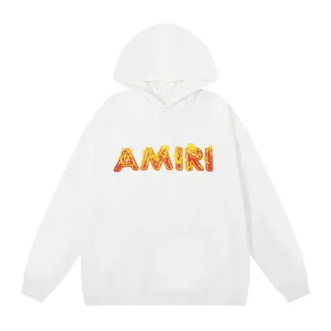 Amiri Paint Splatter Hoodie option 866 white