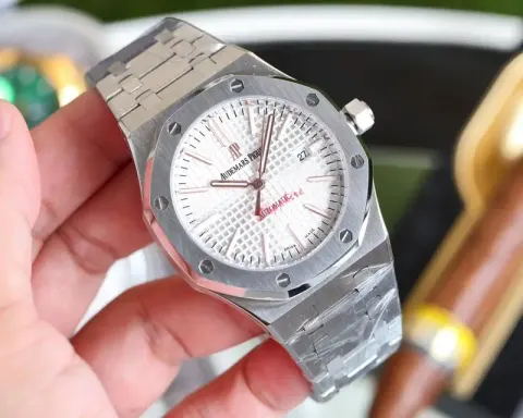 Audemars Piguet Silver Band option Silver Shell White Steel Strip