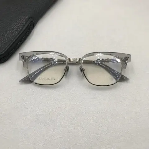 Chrome Hearts Sunglasses option through gray silver