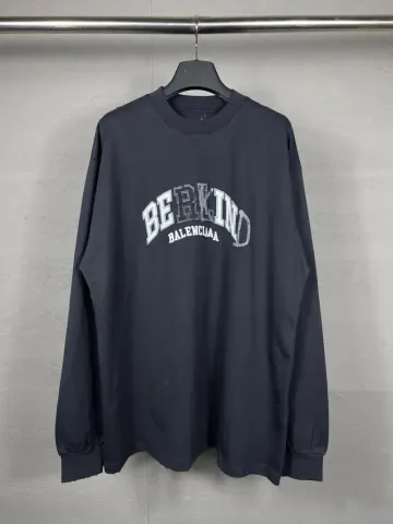 Balenciaga Be Kind Longsleeve option Dark Blue Grey